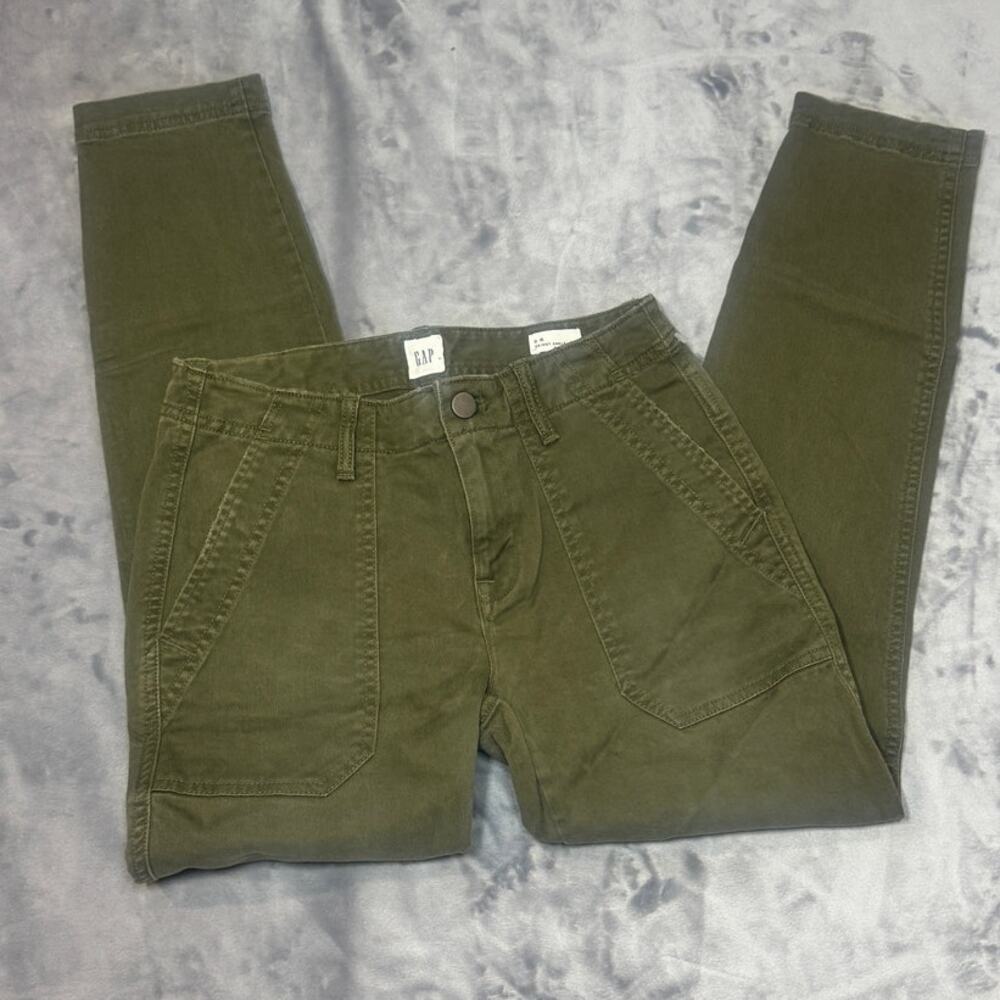 GAP Skinny Ankle Jeans sz‎ 0 Army Jacket Green, utility, casual